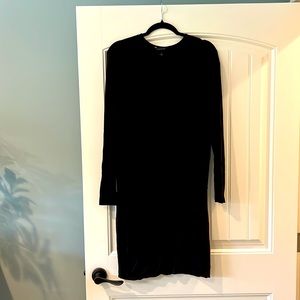 Banana Republic black stretch mini long sleeve dress, Size: S
